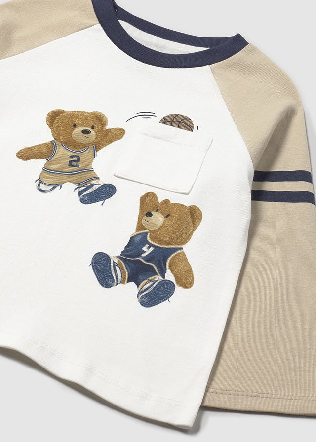 2059 Mayoral Long Sleeved Teddy Bear T-Shirt