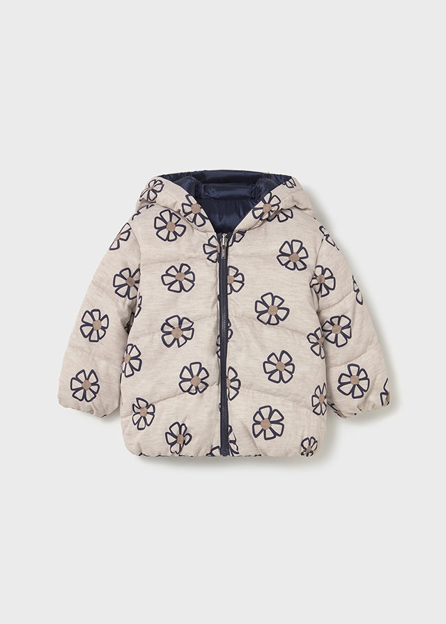 2437 Mayoral Reversible Flower Jacket