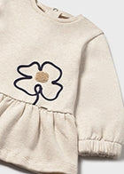 2917 Mayoral Flower Sweatshirt Dress