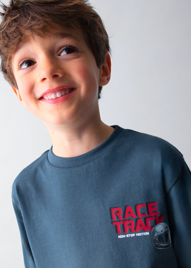 4084 Mayoral Long Sleeved Race Track T-Shirt