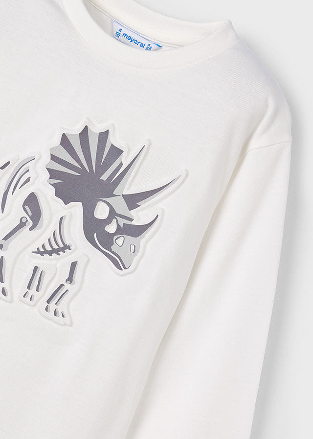 4089 Mayoral Dinosaur embossed T-Shirt