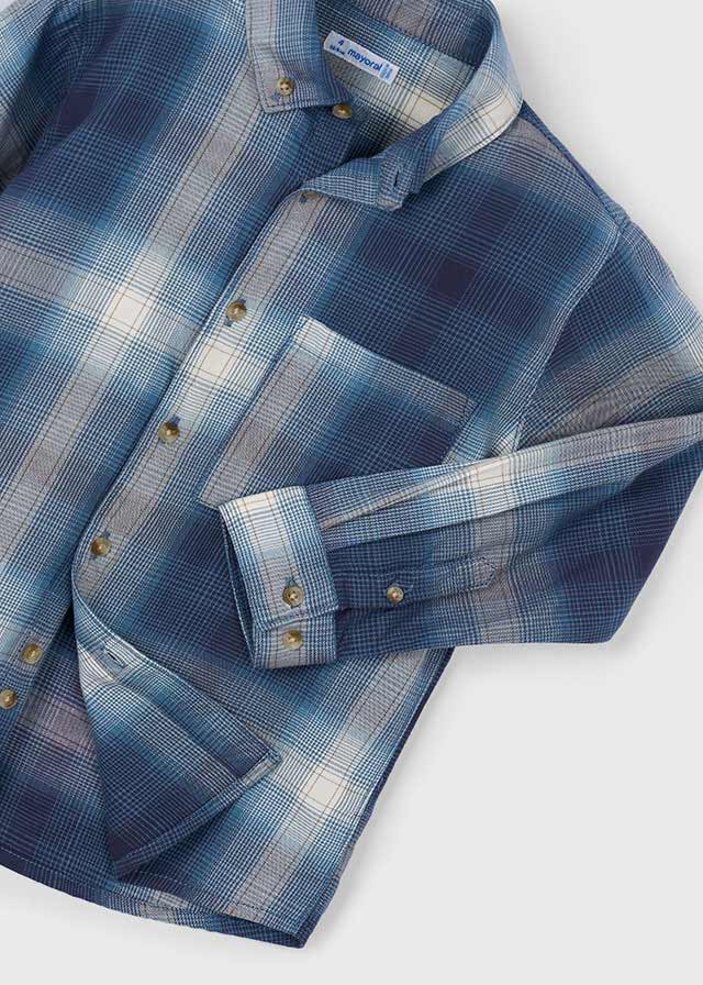 4127 Mayoral Long Sleeve Checked Shirt