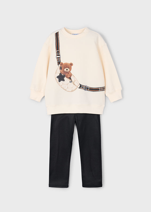 4727 Mayoral Teddy Bag Leggings Set