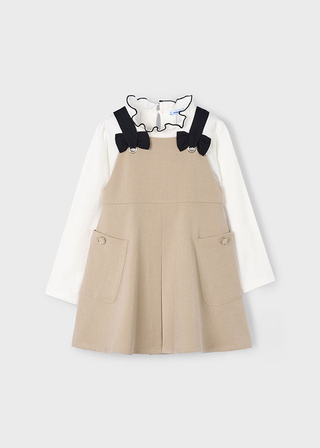 4914 Mayoral 2 Piece Pinafore Playsuit