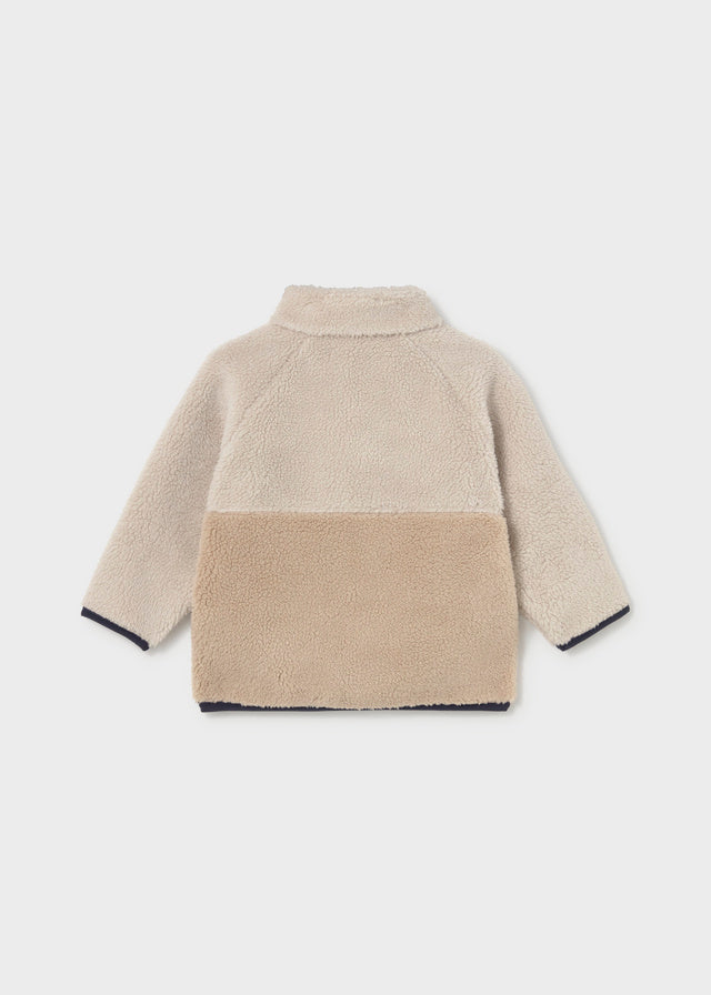 2429 Mayoral Two Tone Zipped Fleece Jacket