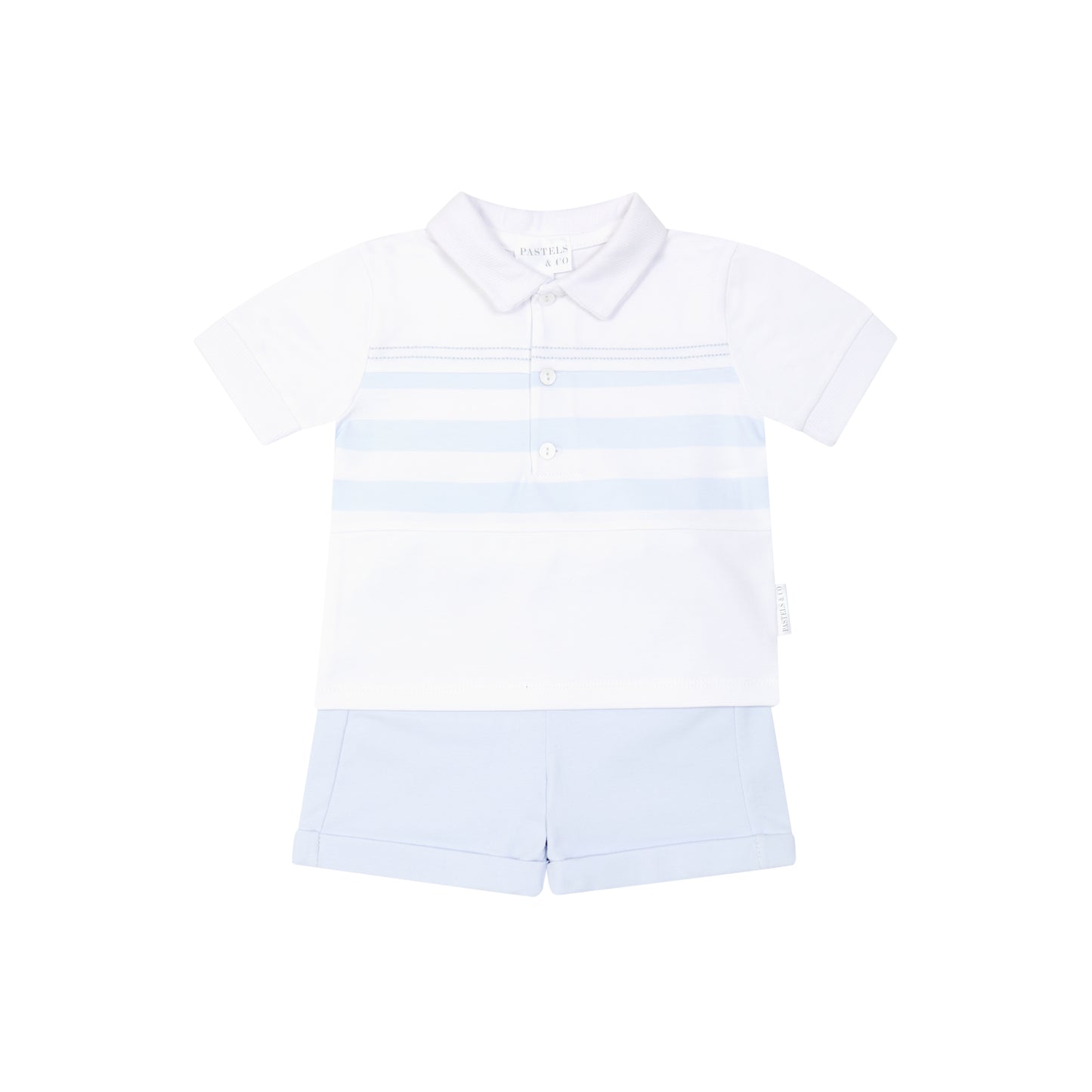 801D Pastels Polo and Shorts Set - Bryce