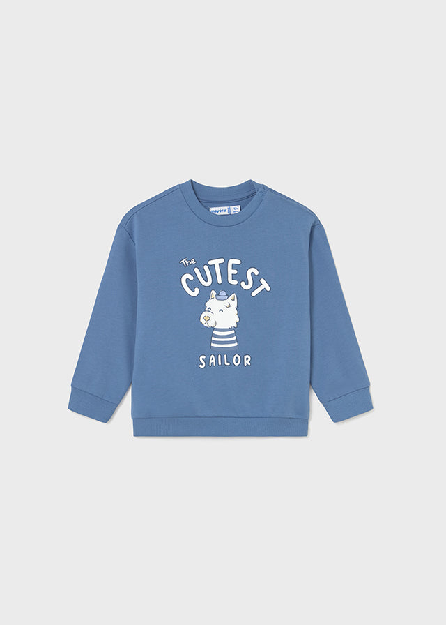 Boys Sweatshirt with Cutest Sailor Print Mayoral 1466