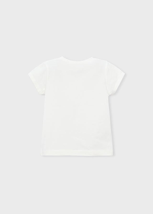 174 Mayoral Flower Applique T-Shirt