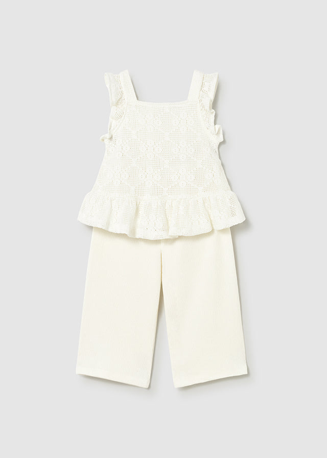 1515 Mayoral 2 Piece Crochet Style Set