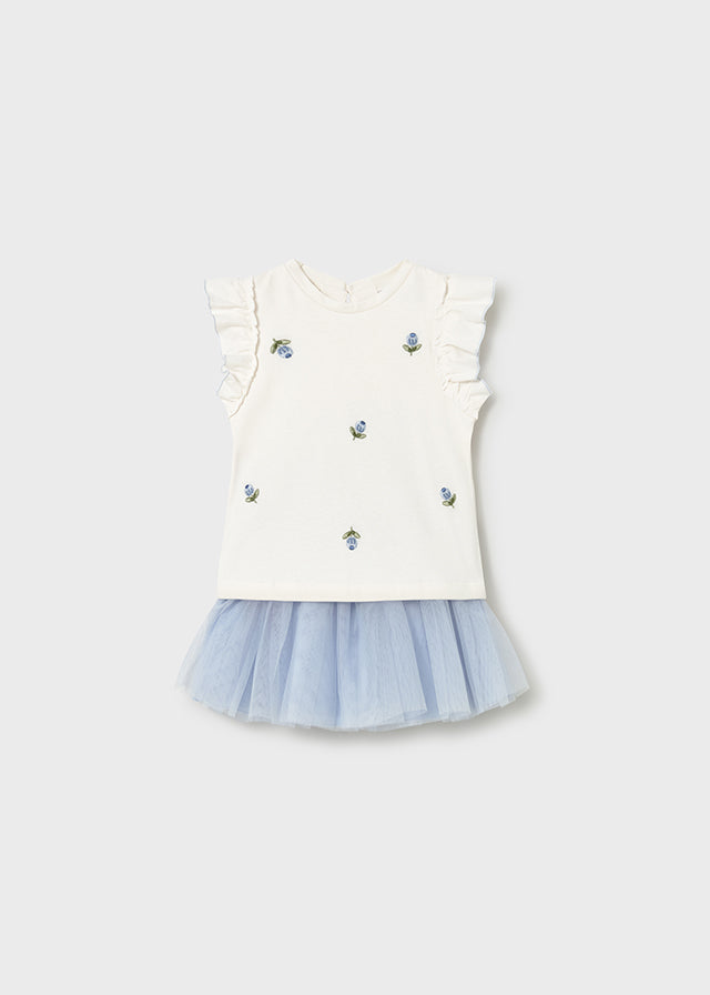 1933 Mayoral Tulle Skirt Set