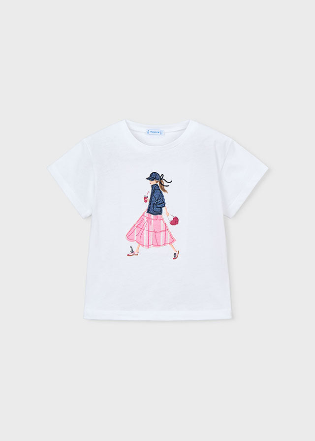 3011 Mayoral Fashion Ladies Print T-Shirt