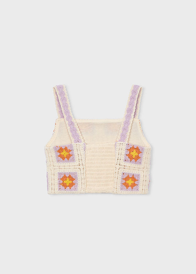 3029 Mayoral Crochet Crop Top