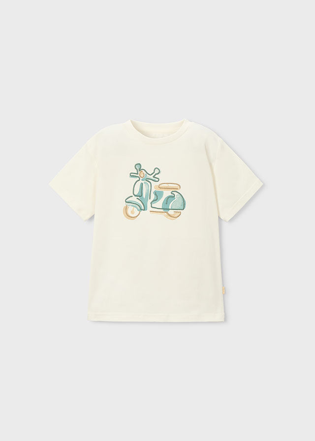 3060 Mayoral Moped Applique T-Shirt