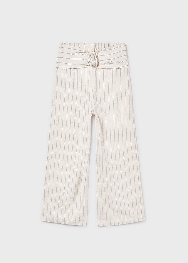6576 Mayoral Linen Striped Trousers