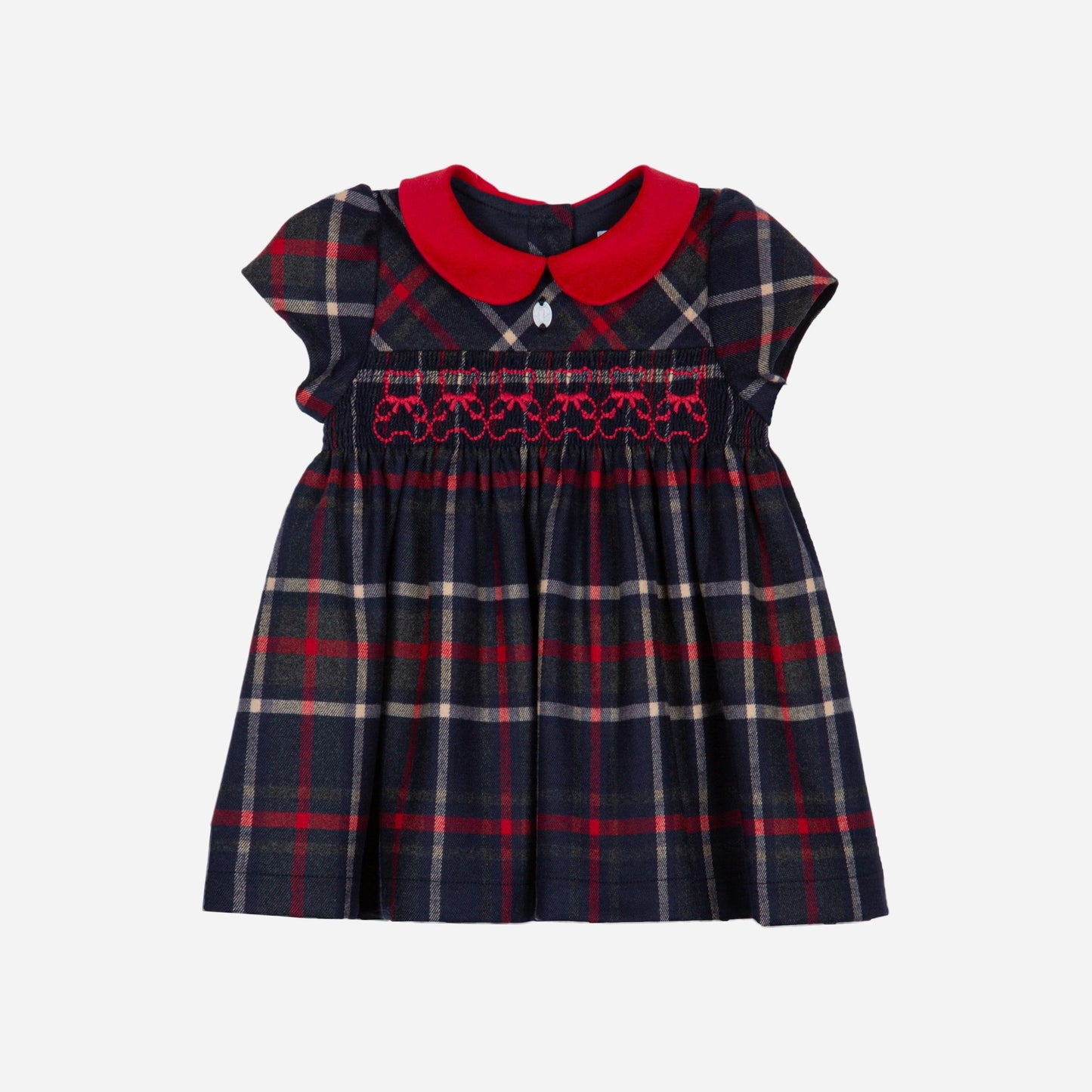 PAP33132 Patachou Checked Tartan Dress