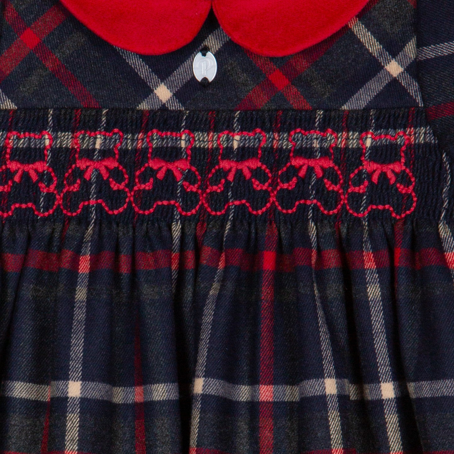 PAP33132 Patachou Checked Tartan Dress