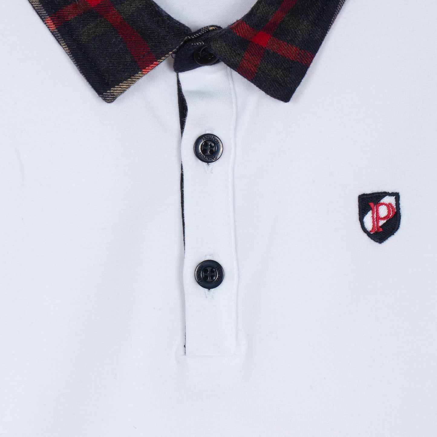 PAP33368 Patachou Tartan Polo