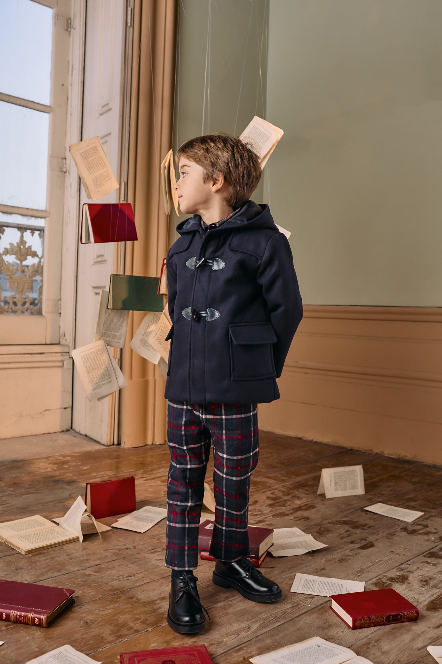 PAP33371 Patachou Tartan Trousers