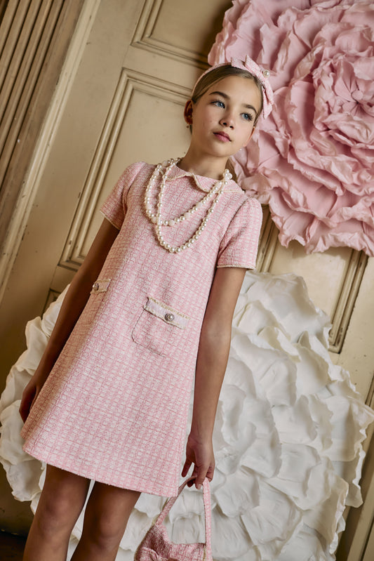 PAP33503 Patachou Tweed Dress