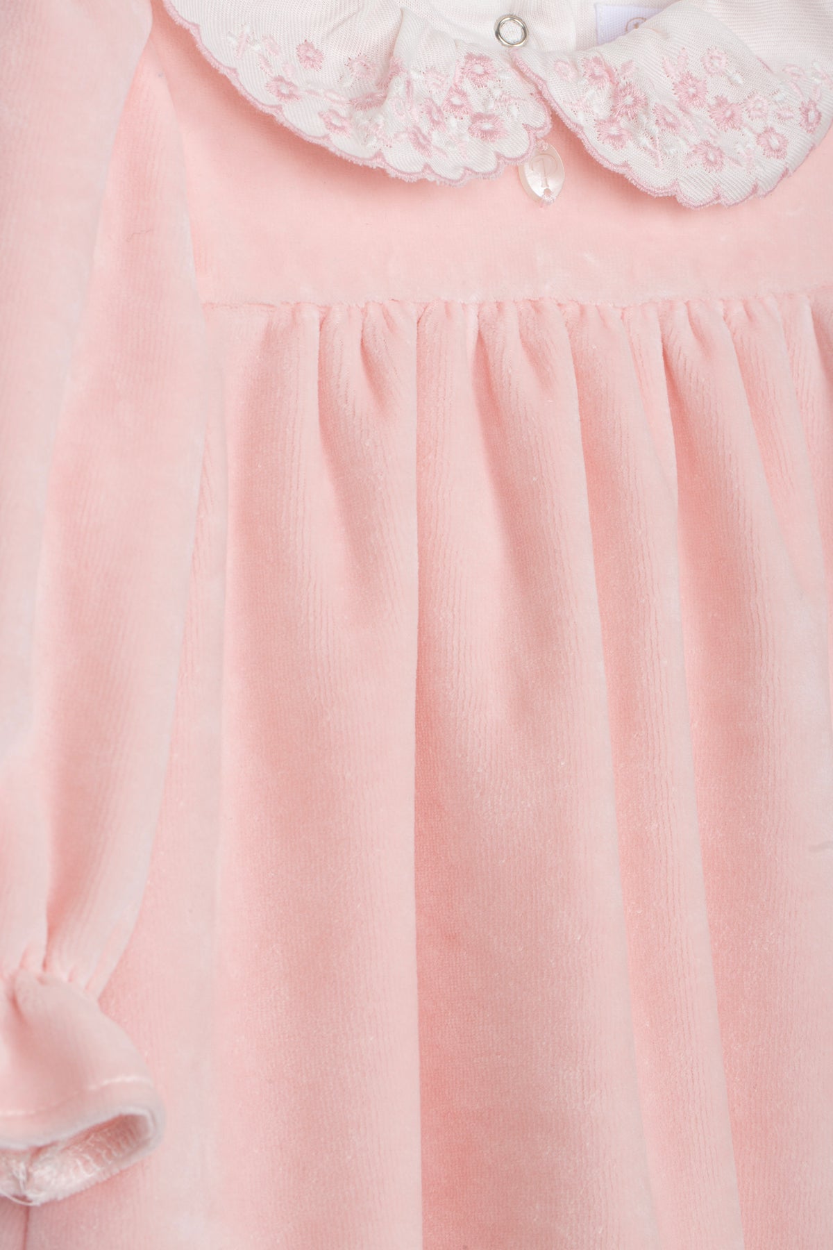 33030 Patachou Velour Flower Collar Dress