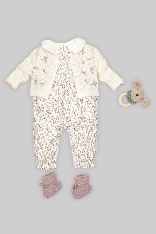 PAP33118 Patachou Liberty Print Romper