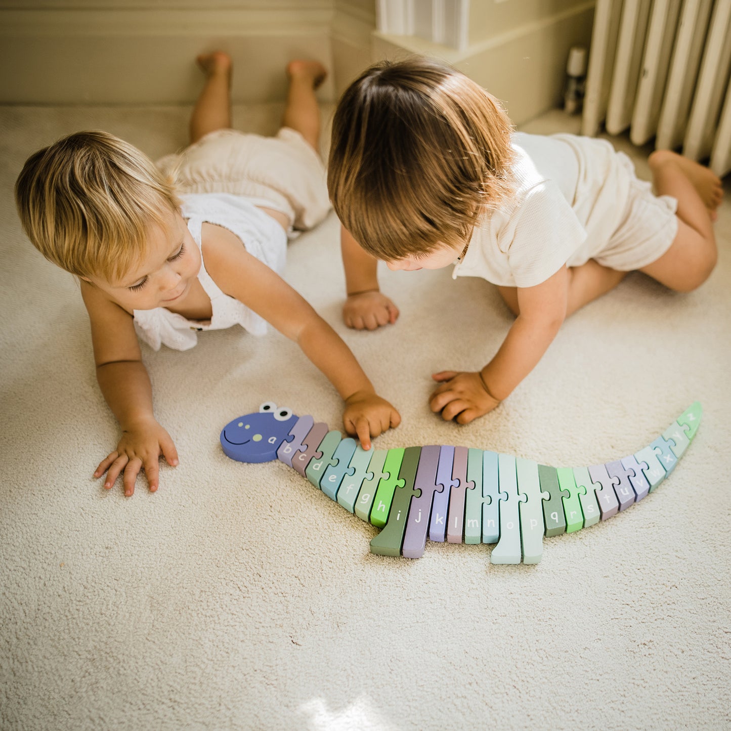 OTT4434 Wooden Alphabet Dinosaur - Orange Tree