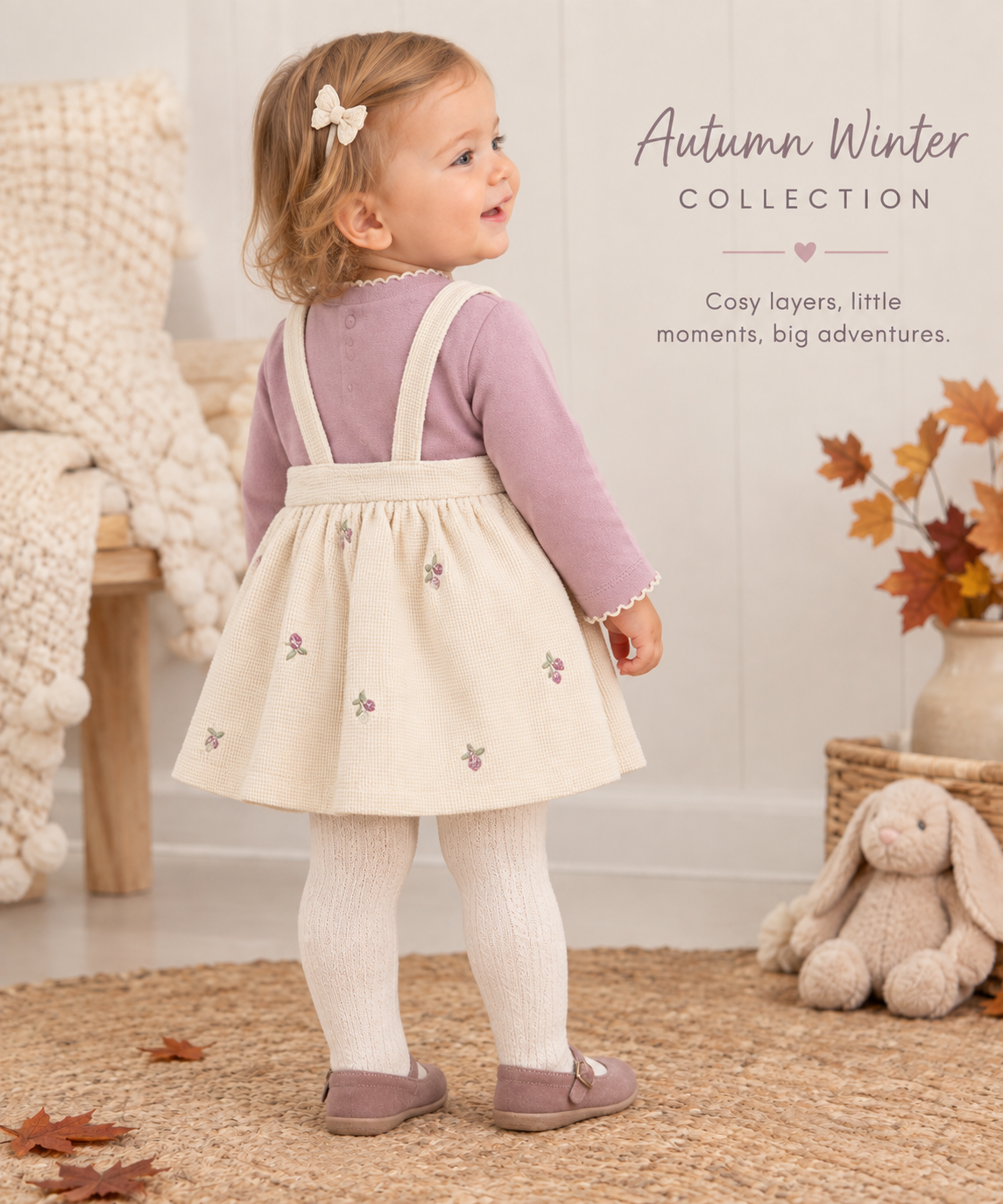 Mayoral Baby Girls Purple Pinafore Dress Set 2812