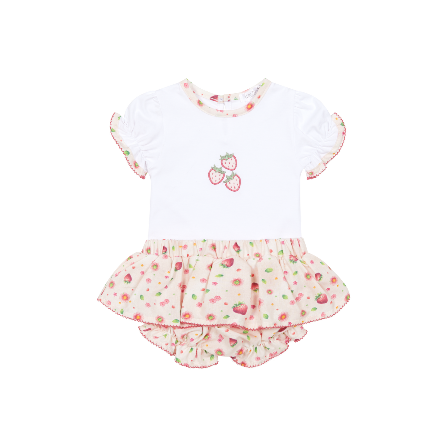 26604 Deolinda Strawberry Bloomer Set