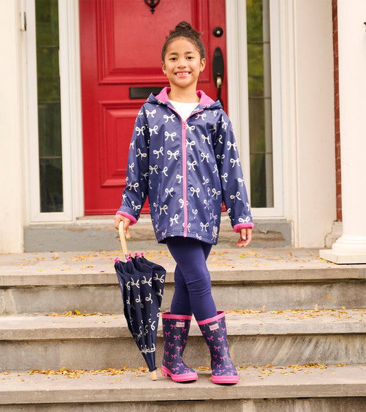 FBK818 Hatley Foil Bows Rainjacket