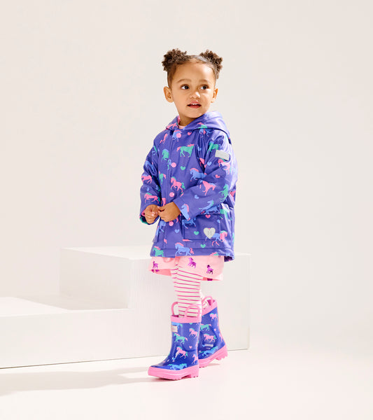 HHT1317 Hatley Horse and Hearts Rain Jacket