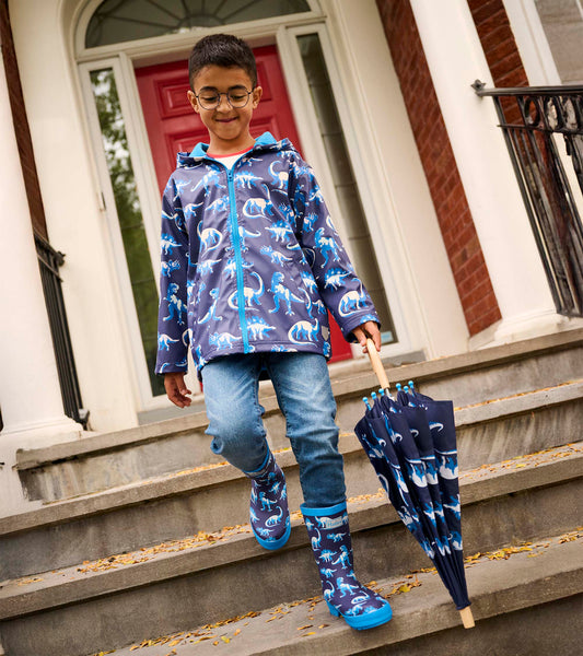 PDK818 Hatley Painted Dinosaur Rain Jacket