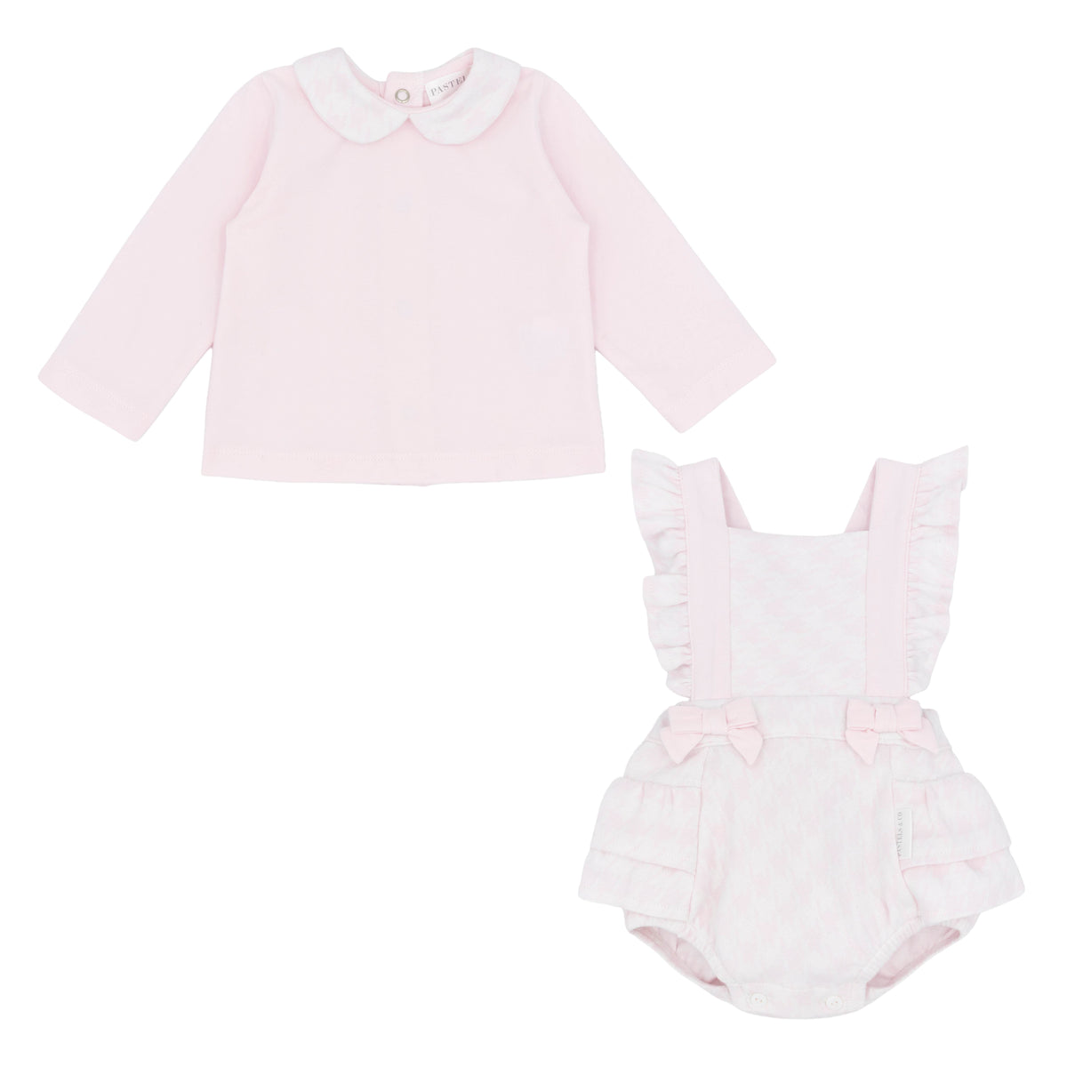 Pastels & Co. Morgane 2 Piece Bloomer Dungaree Set 2002P