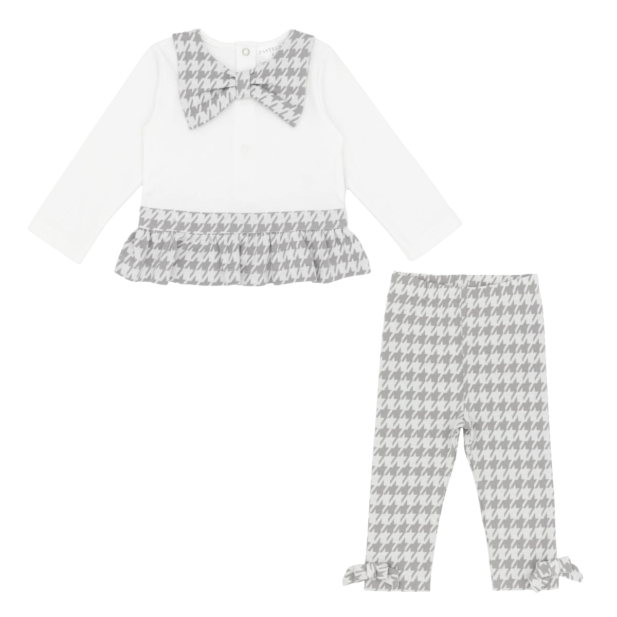 Pastels & Co. Ashley Dog Tooth Check Legging Set 2002V