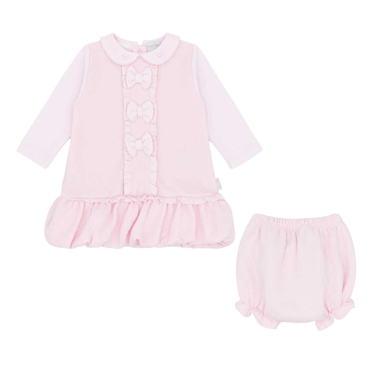 Baby Girl Pastels & Co. 2 Piece Dress Set – Amelia