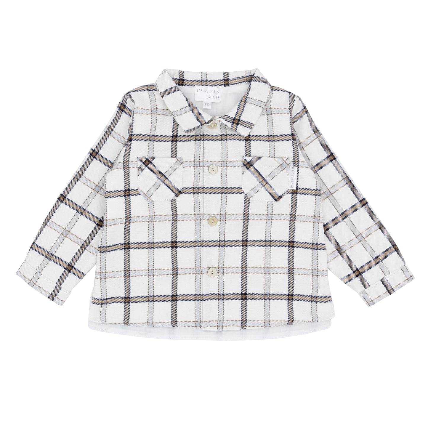 PA302E Pastels Checked Overshirt