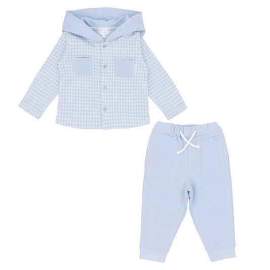 PA313K Pastels - Cameron 2 Piece Checked Hoody Set