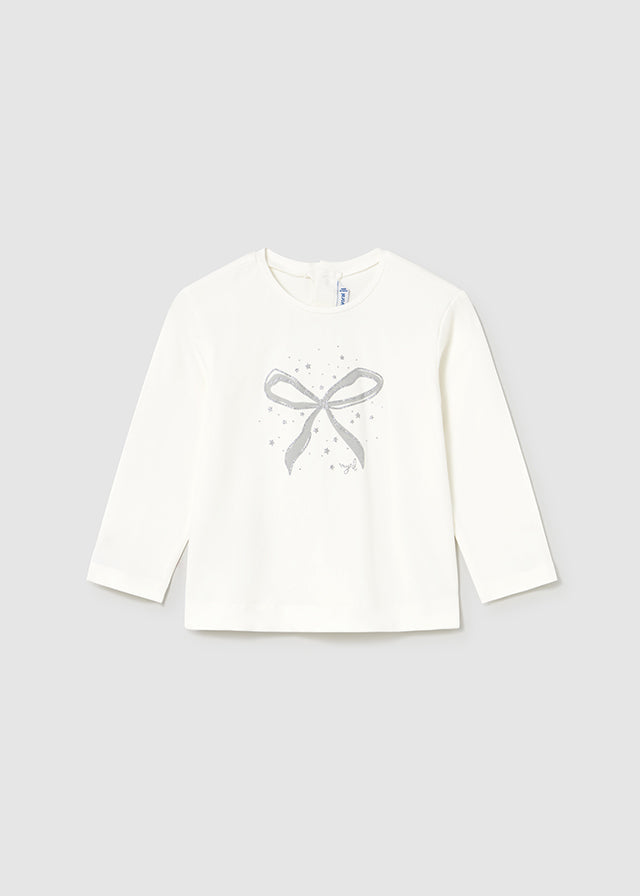 116 Mayoral Long Sleeved Bow T-Shirt