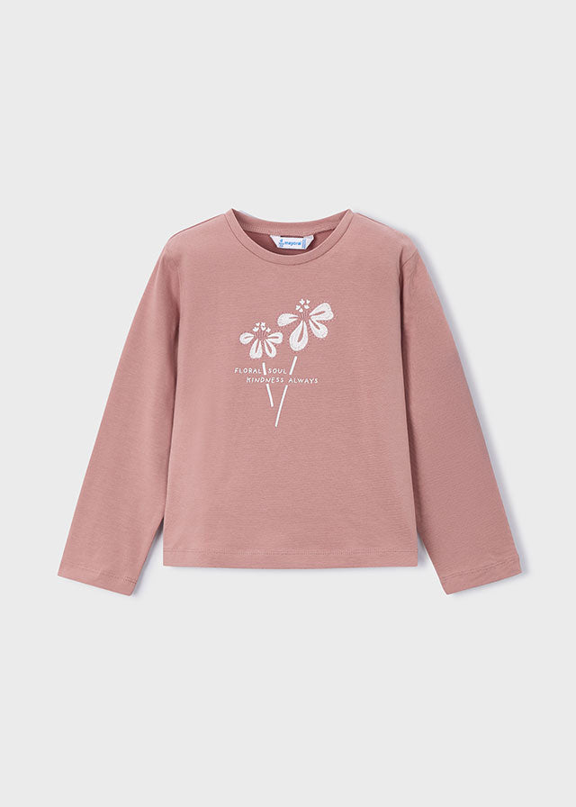 178 Mayoral Long Sleeve Flower T-Shirt