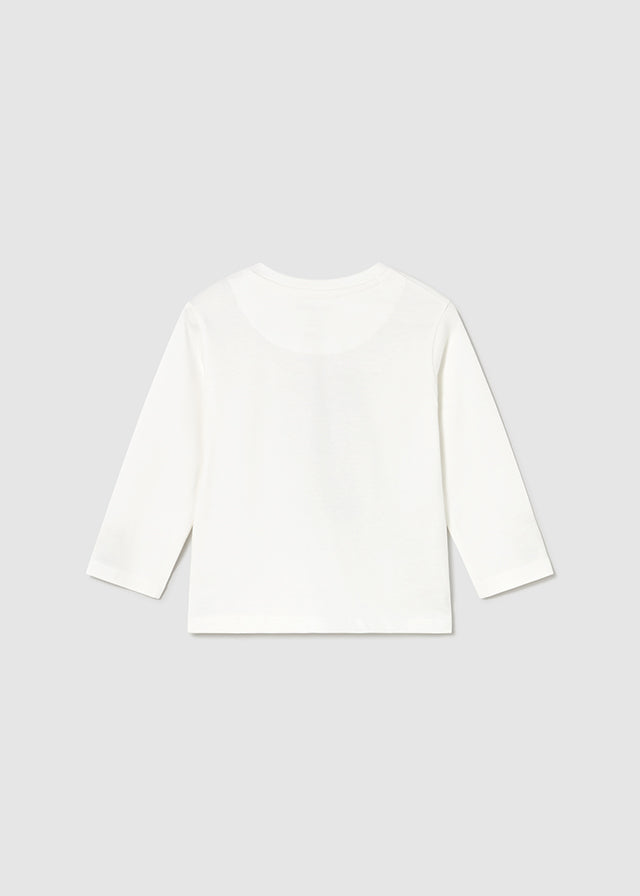 2058 Mayoral Long Sleeve Teddy Print T-Shirt