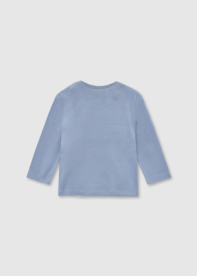 2058 Mayoral Long Sleeve Teddy Print T-Shirt