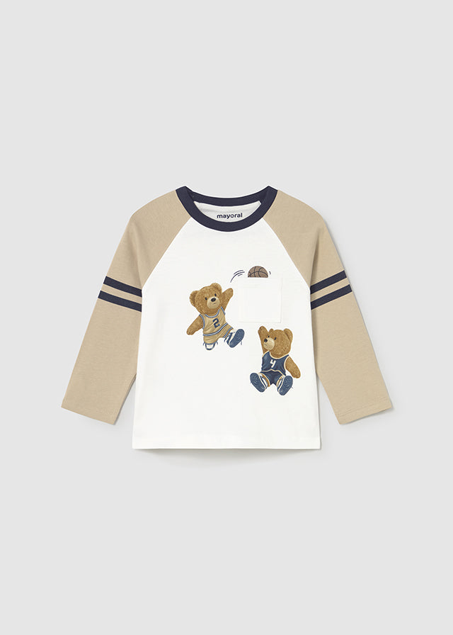2059 Mayoral Long Sleeved Teddy Bear T-Shirt
