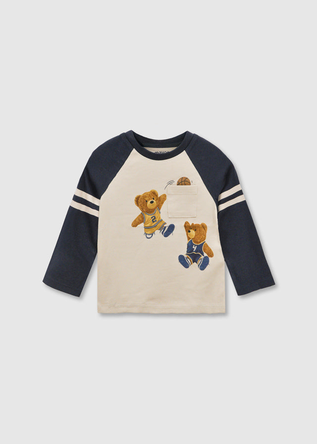 2059 Mayoral Long Sleeved Teddy Bear T-Shirt