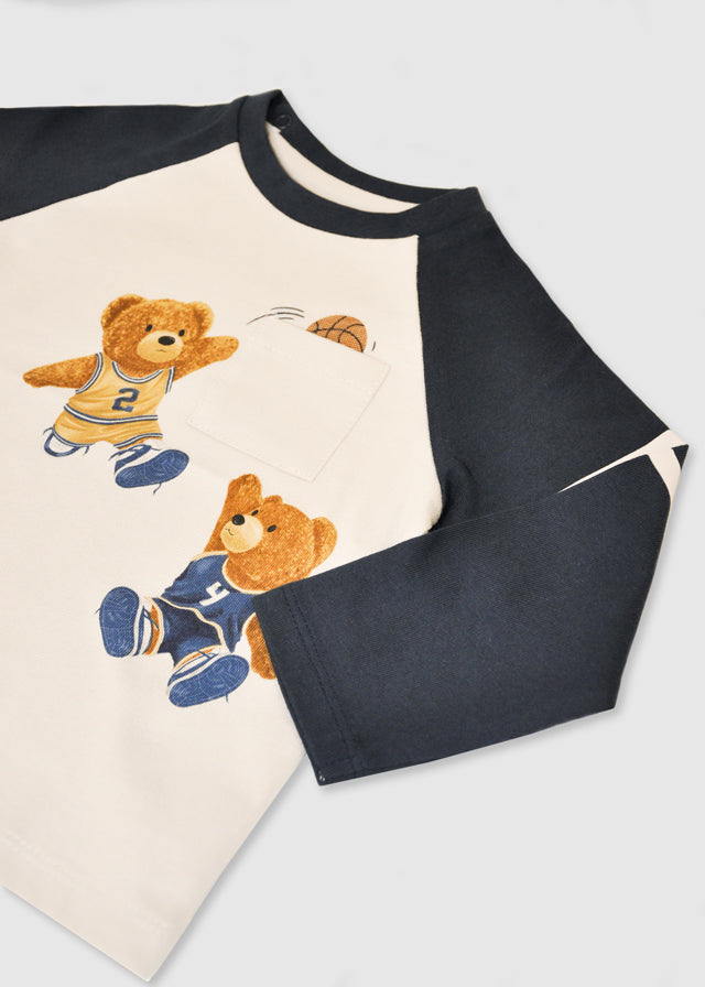 2059 Mayoral Long Sleeved Teddy Bear T-Shirt