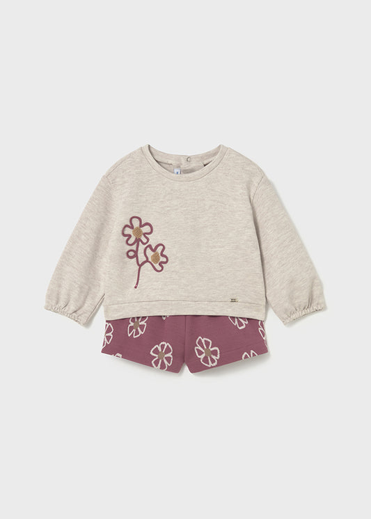 2262 Mayoral Flower Short Set