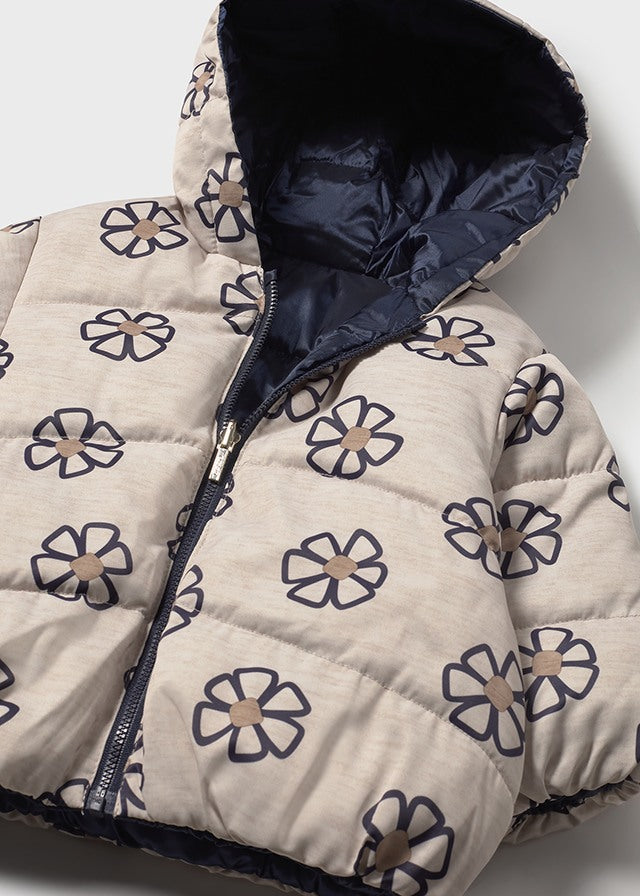 2437 Mayoral Reversible Flower Jacket