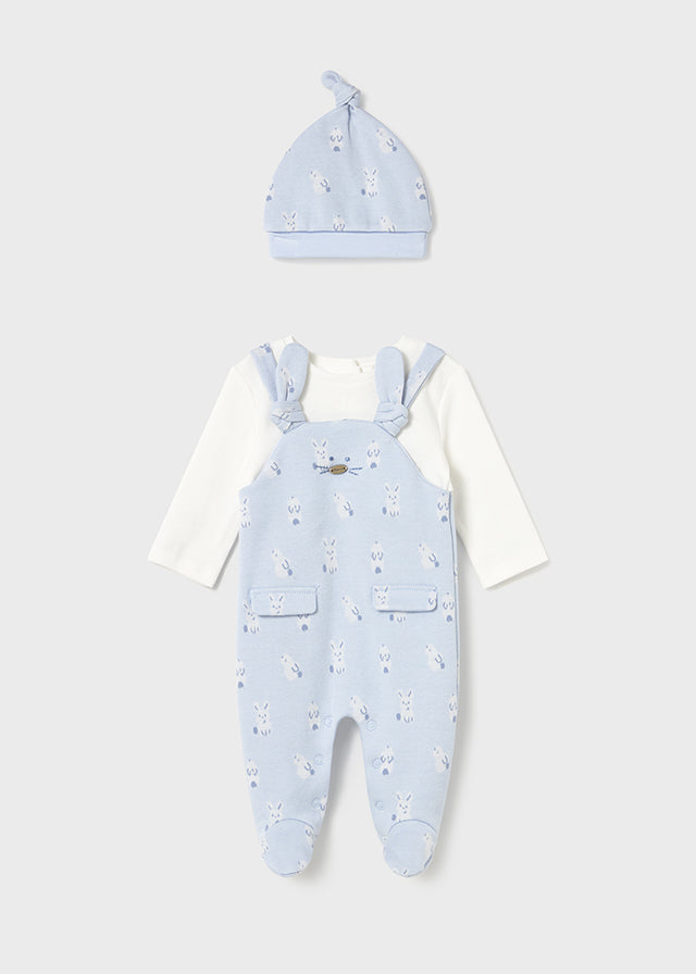2609 Mayoral Dungaree Set with Hat