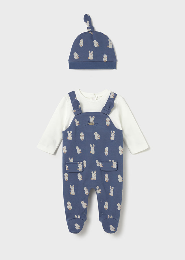 2609 Mayoral Dungaree Set with Hat