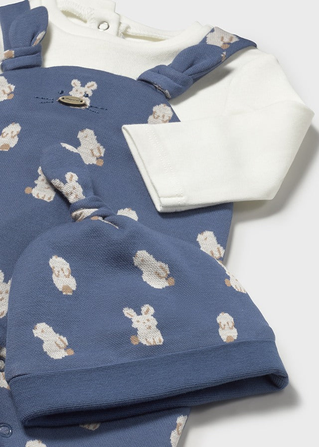 2609 Mayoral Dungaree Set with Hat