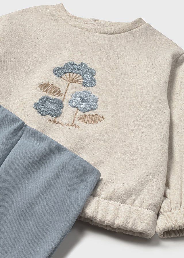 2740 Mayoral Flower Trouser Set