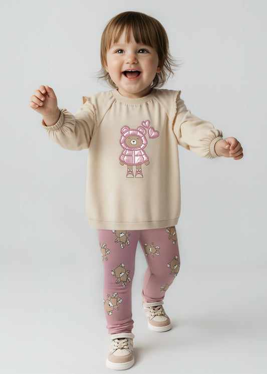 2741 Mayoral Teddy Printed Legging Set
